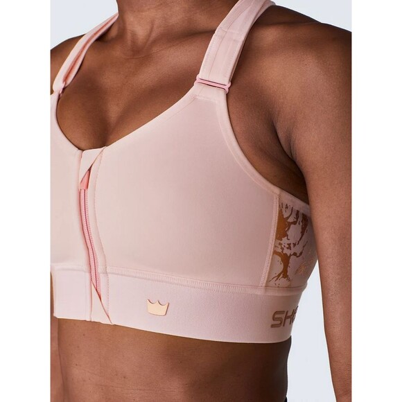 SheFit Flex Sports Bras Medium Impact Size1luxe Blush And Rose Gold NWT - Picture 1 of 8